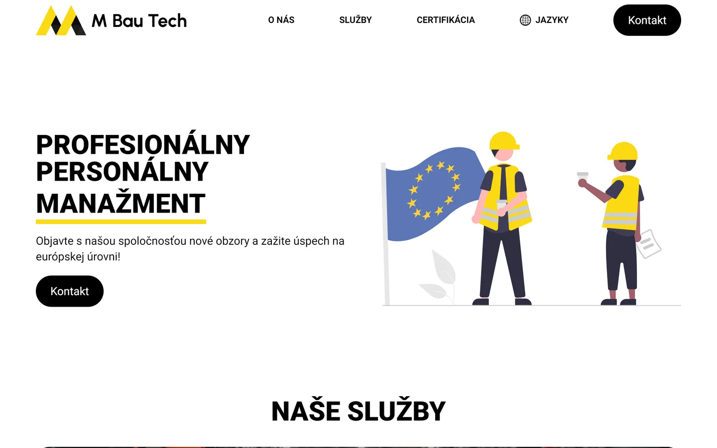 M BAU TECH – Web ve třech jazycích · Nitra