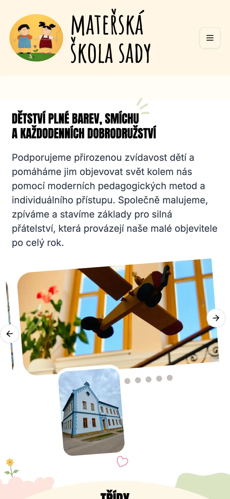 MŠ Sady na telefonu