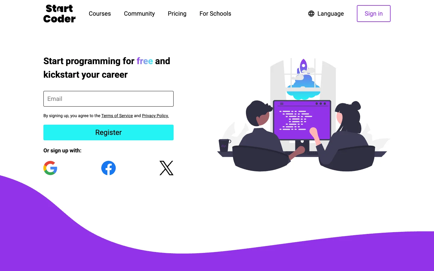 Start Coder – Vlastní vzdělávací platforma